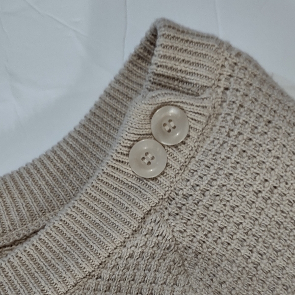 Leo & Nicole Waffle Knit Sweater Bat Wing Sleeve Plus Size 1X - Picture 4 of 8